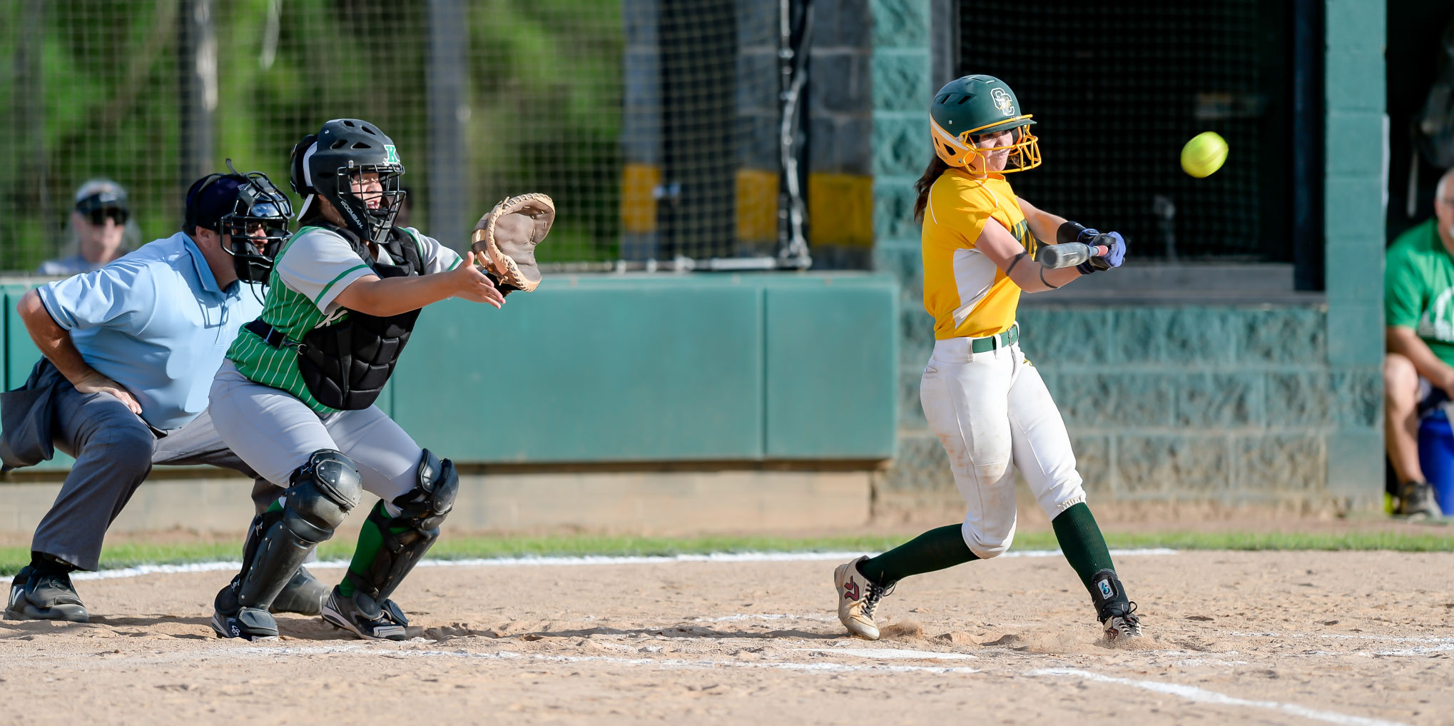 Friday night softball action
